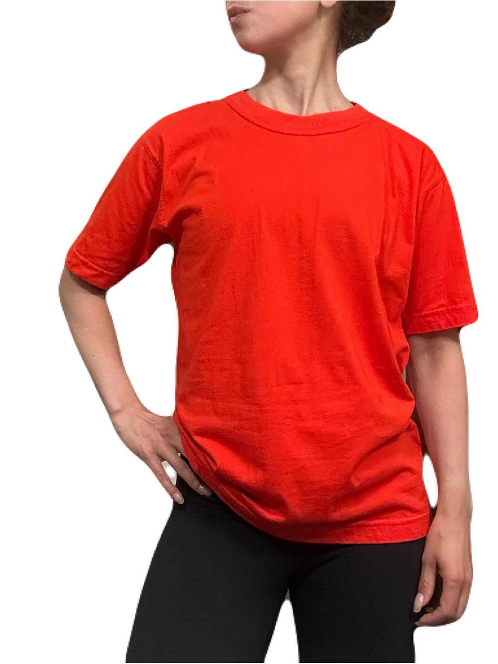 Vintage Classic Red Crewneck Short Sleeve Tee